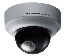Panasonic WV-CF284 Compact Color Dome Camera with 2x Vari-Focal Lens 540 Lines AC/DC