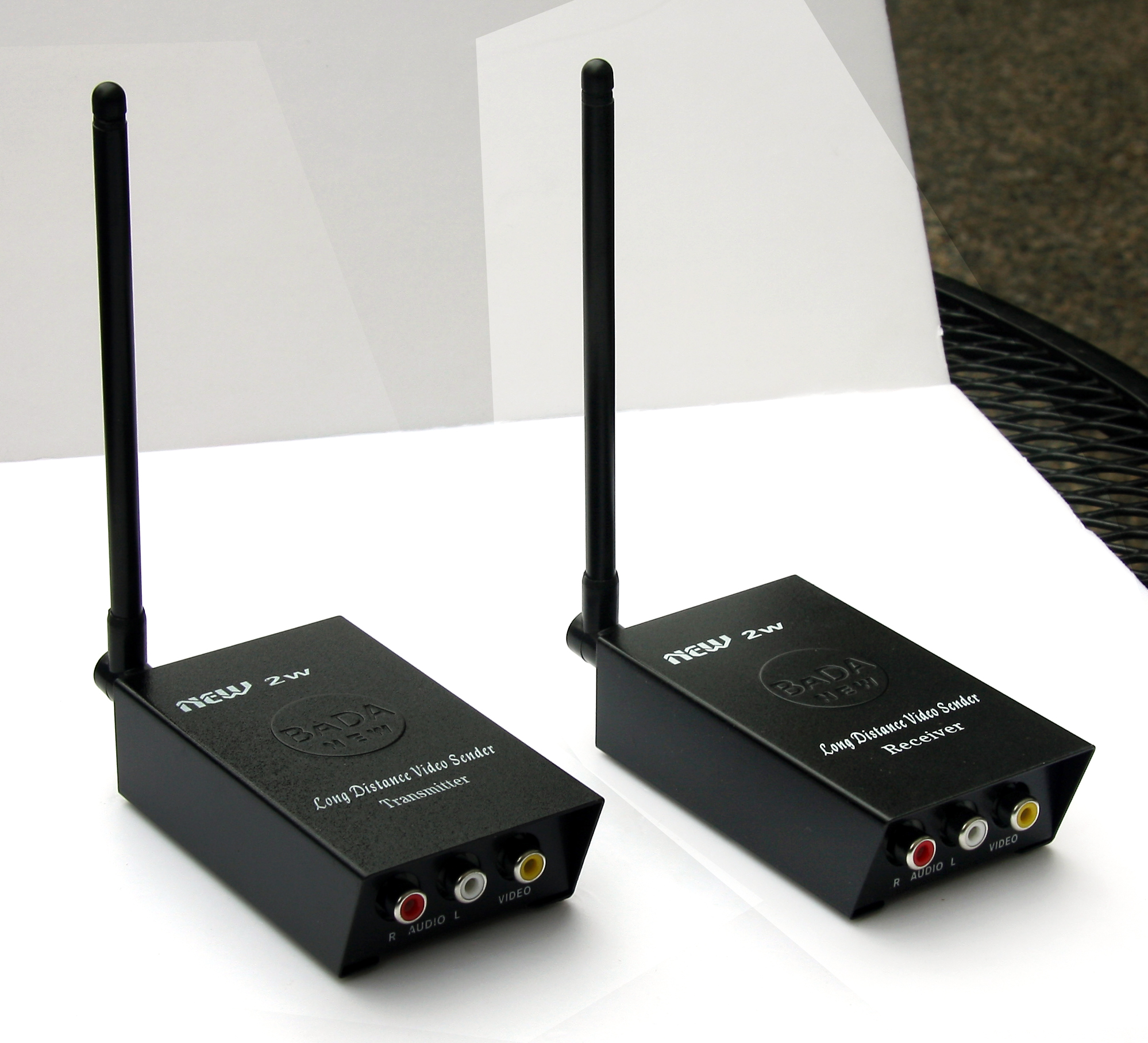 BADA 2.4GHZ 2W Wireless CCTV Audio Video AV Signal Transmitter Sender Receiver