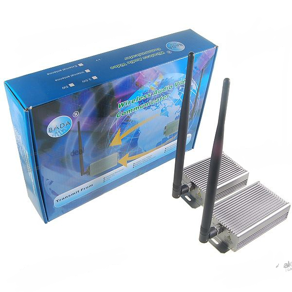 BADA 2.4GHz 3.5W 6-CH Stereo Wireless Audio/Video AV Transmitter & Receiver Kit (100V~240V AC)